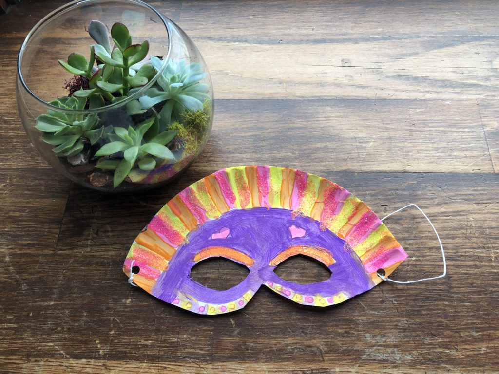 paper plate mask craft