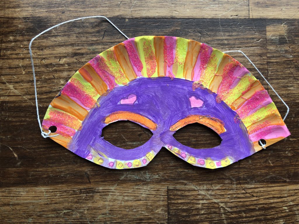 Paper Plate Mask Craft For Kids - The Peaceful Nest