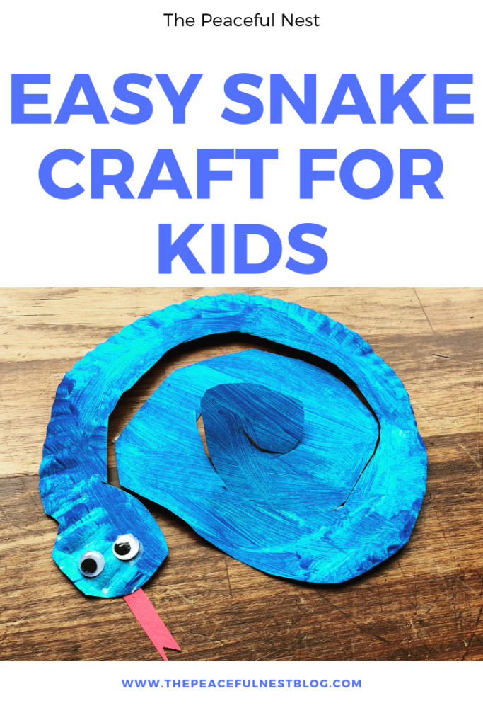 paper plate snake craft