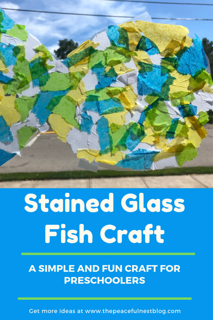 stained glass fish craft