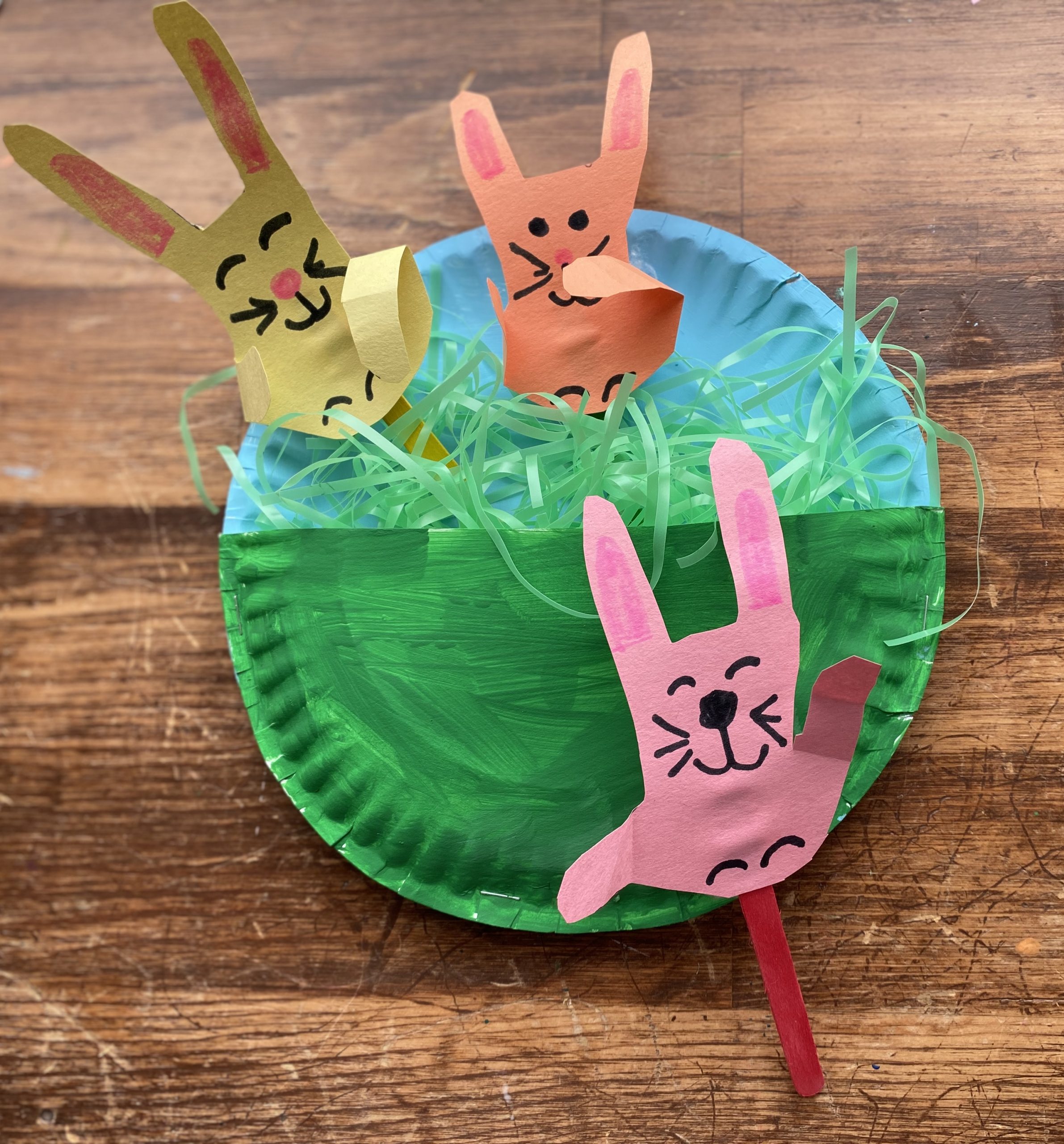 Spring Bunny Puppet Craft