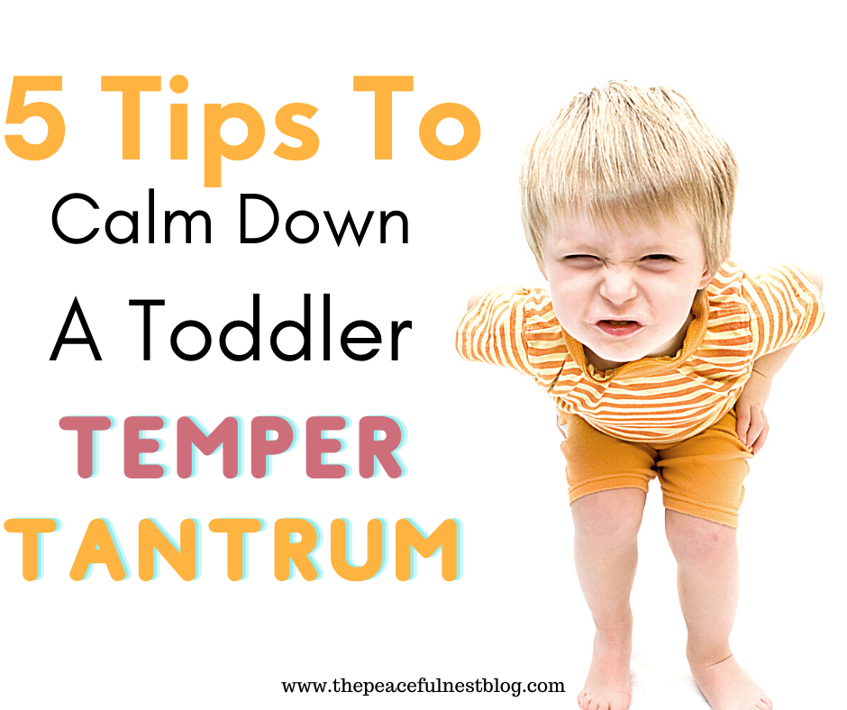 How To Calm A Toddler Tantrum