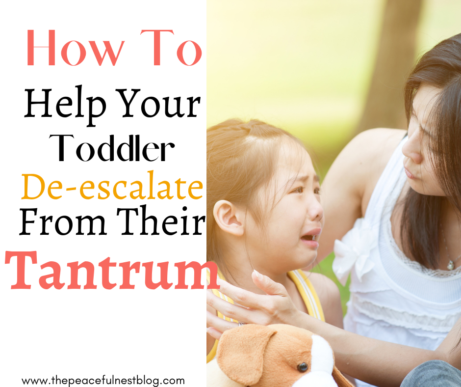 Help Your Toddler De-Escalate From A Tantrum